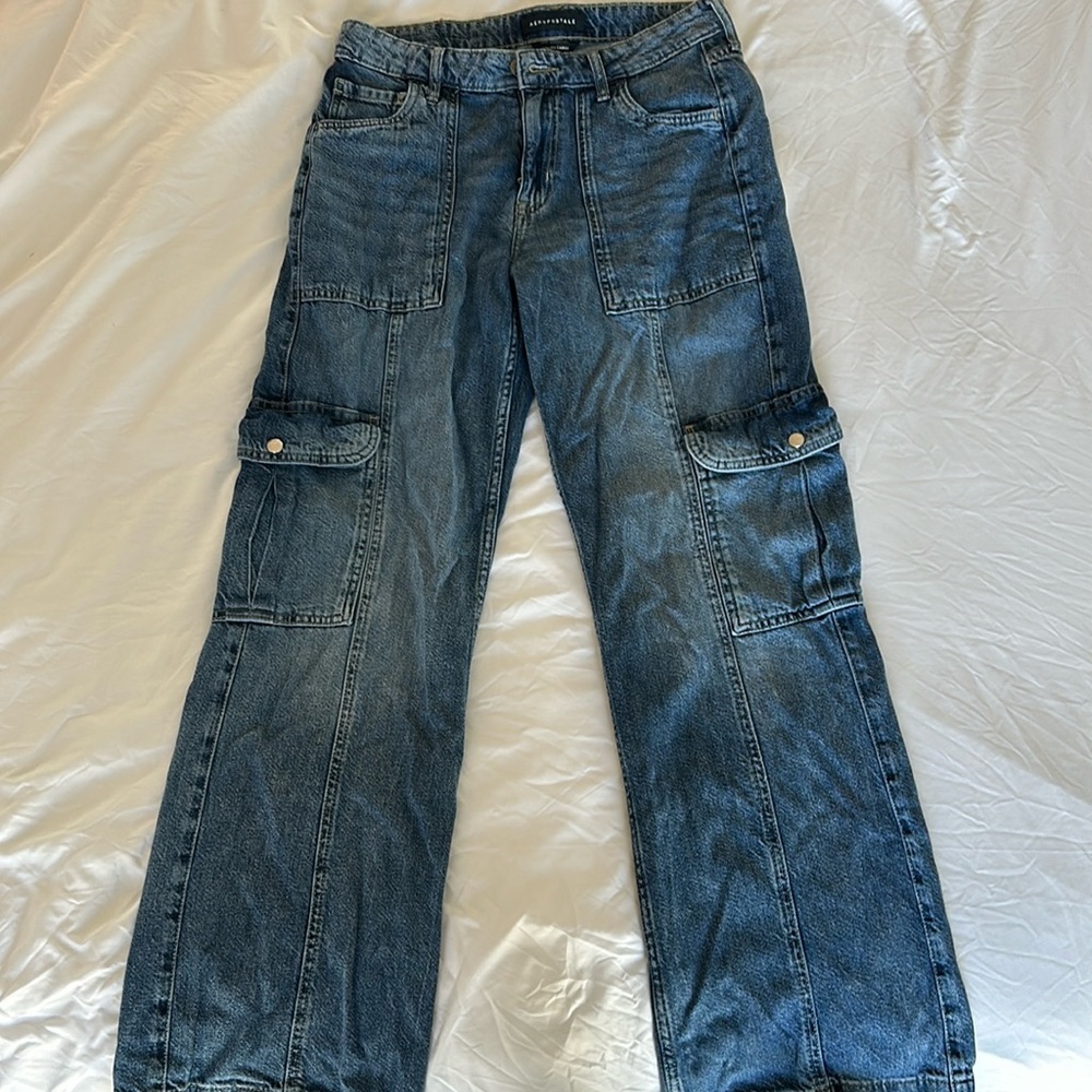 Aeropostale Mid-Rise Utility Cargo Pants Size 6